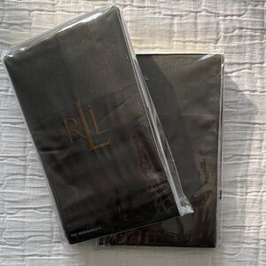 NWT RLL Set of 2 Olive Standard Shams